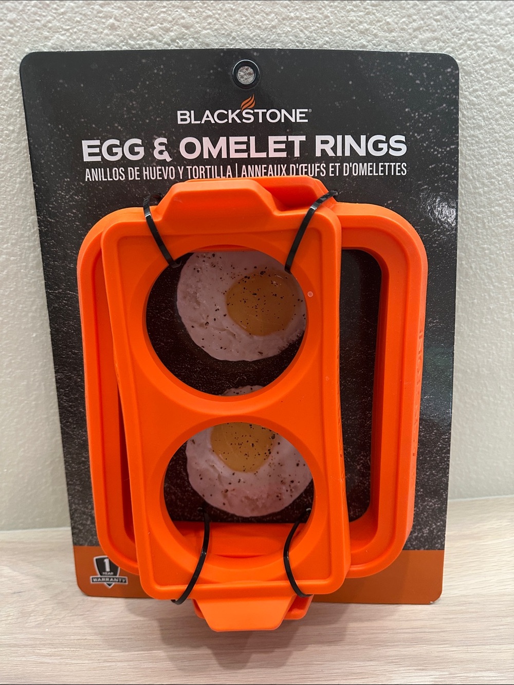 Blackstone Orange Silicone Egg & Omelet Ring Set